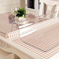 Waterproof Transparent Table Mat 1.5mm Thick PVC Soft Glass Cover