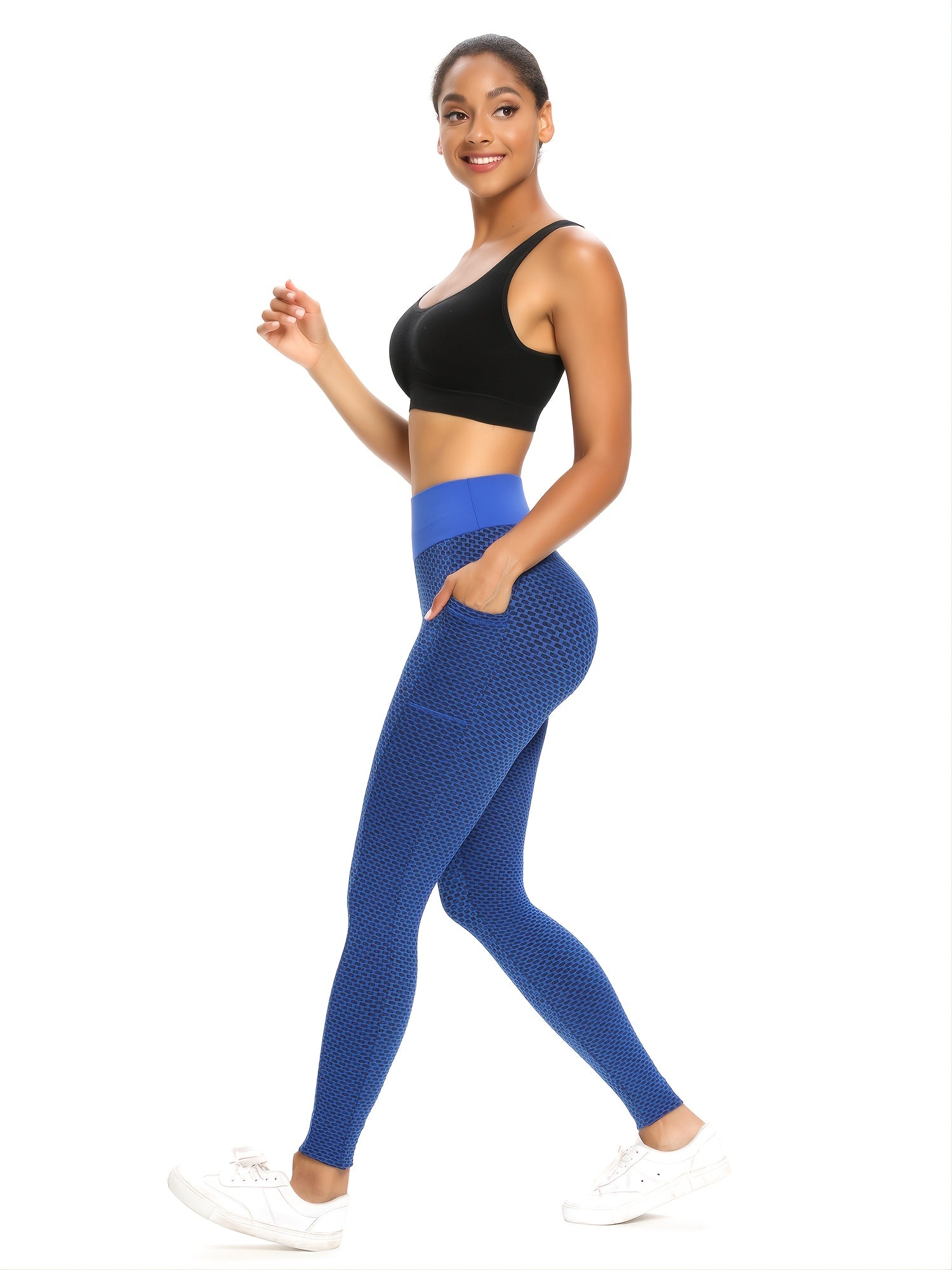 Honeycomb Sports Fitness Yoga Pants High Waist Leggings
