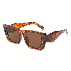Square Frame Sunglasses Solid Wrap Around Glasses UV400