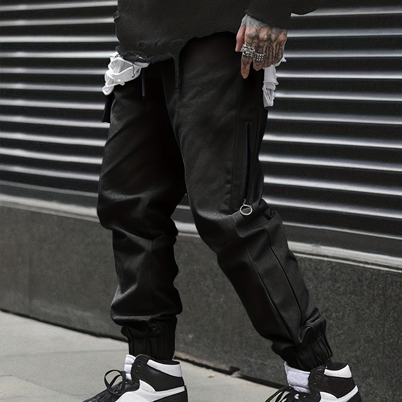 Men's Cargo Pants Casual Drawstring Joggers Spring Fall Streetwear