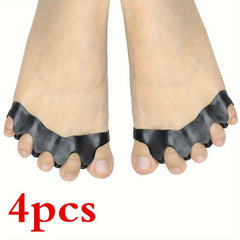 4pcs Silicone Toe Alignment Toe Spacers Bunion Hammertoe Straighteners