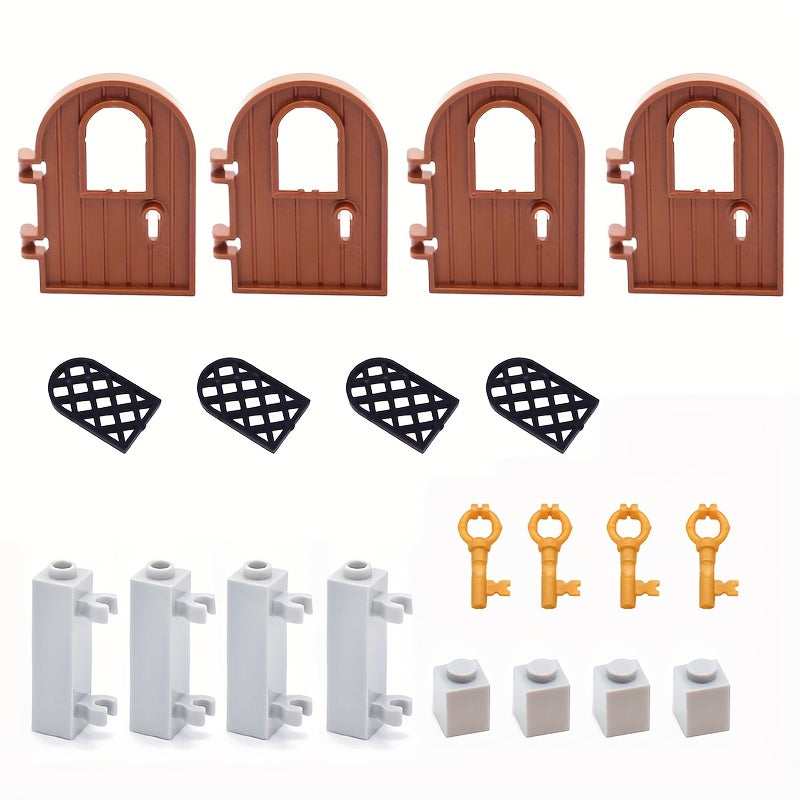 20pcs Building Bricks Kit Window Doors Set Accessories