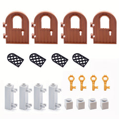 20pcs Building Bricks Kit Window Doors Set Accessories