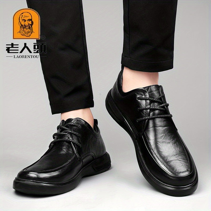 LAORENTOU Vintage Leather Dress Shoes for Wedding Business Party