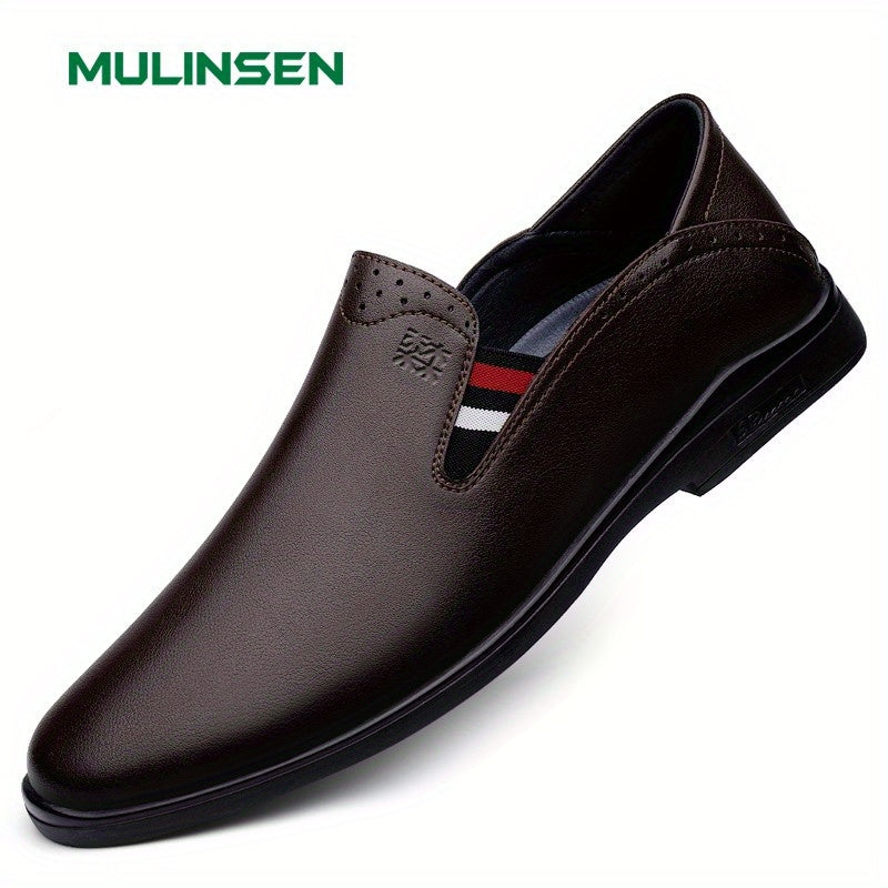 Men's Chinese Characters Embossed Loafer Shoes