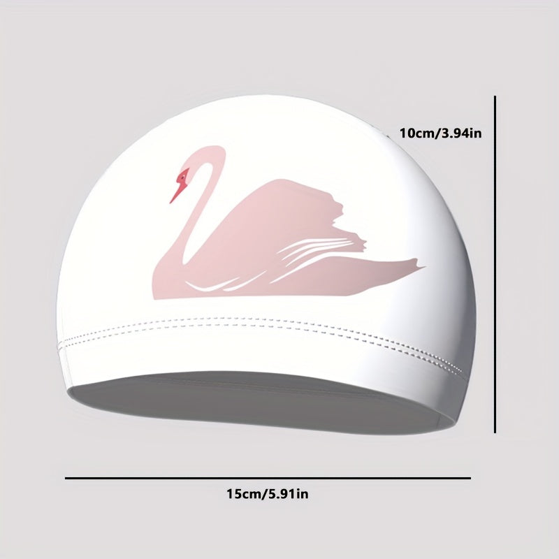 High Elastic Swimming Cap for Long Hair Adults with Comfortable Decor