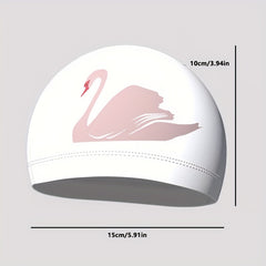 High Elastic Swimming Cap for Long Hair Adults with Comfortable Decor