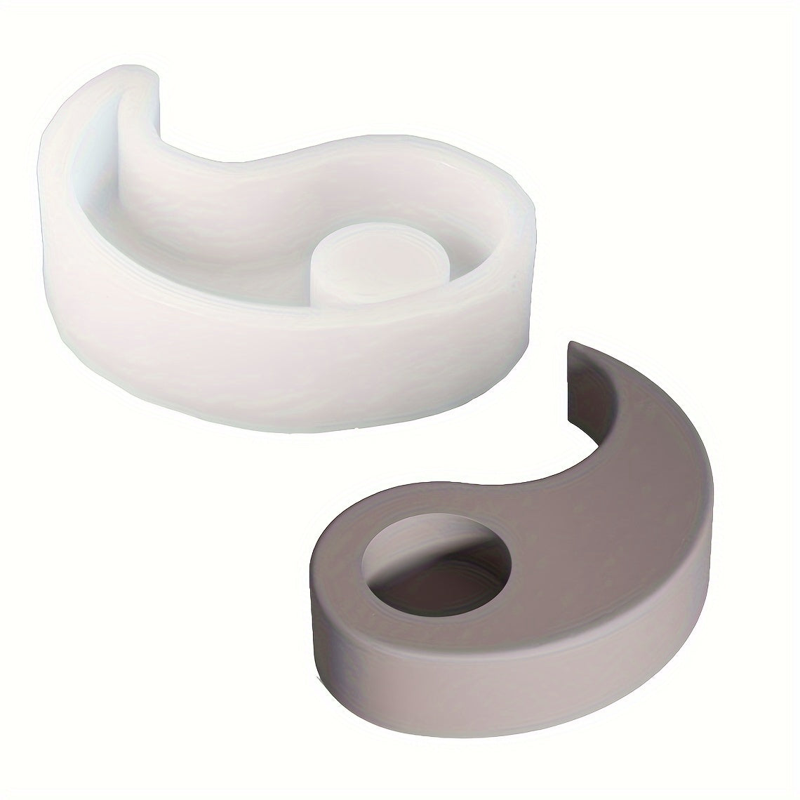 2PCS Tai Chi Yin Yang Silicone Candle Making Molds