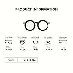 Vintage Cat Eye Thin Metal Temple Anti Bule Eyewear