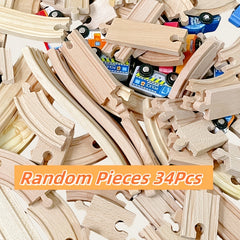 Wooden Race Car Track Set for Kids