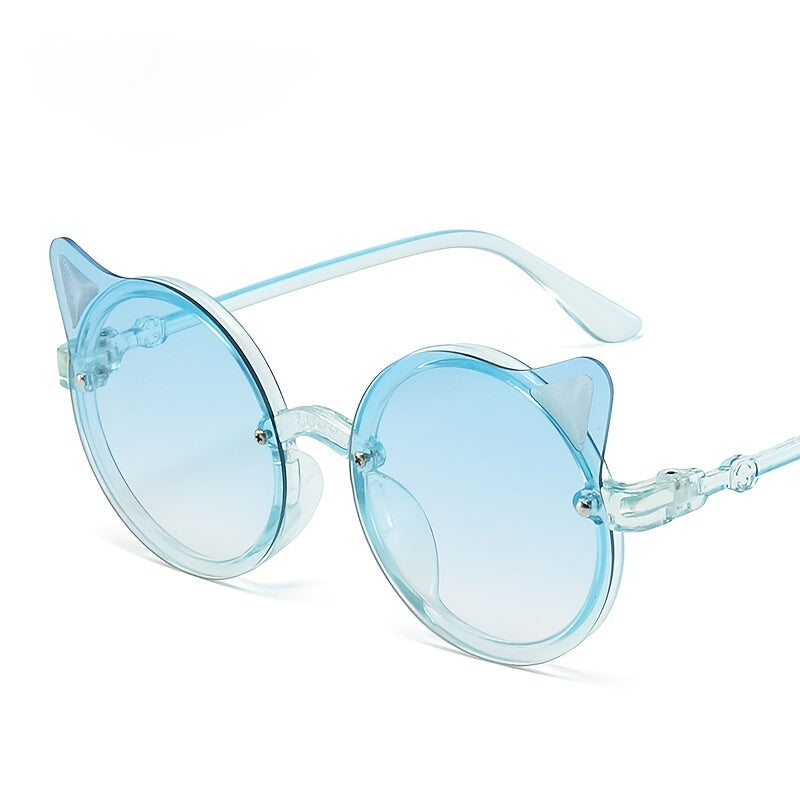 Kids Cat Ear Frame Decorative Sunglasses
