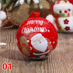 Christmas Candy Box Kindergarten Elf Ball Cartoon Round Small Candy Box