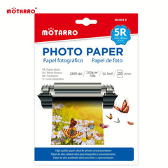 20 Sheets Inkjet Photo Paper 5 x 7 2880dpi Glossy Dye Ink Photographic Paper