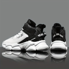 Men's High Top Basketball Shoes Non Slip Lace Up Sneakers