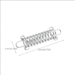 2pcs Stainless Steel Spring Wind Rope Buckle for Sunshade and Camping Gear