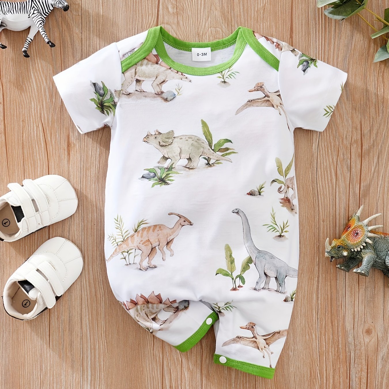 Baby Sea Turtle Short Sleeve Romper Jumpsuit