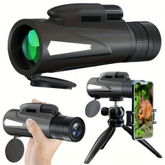 Zoomable Telescope with Tripod & Phone Holder for Single-Handed Photography