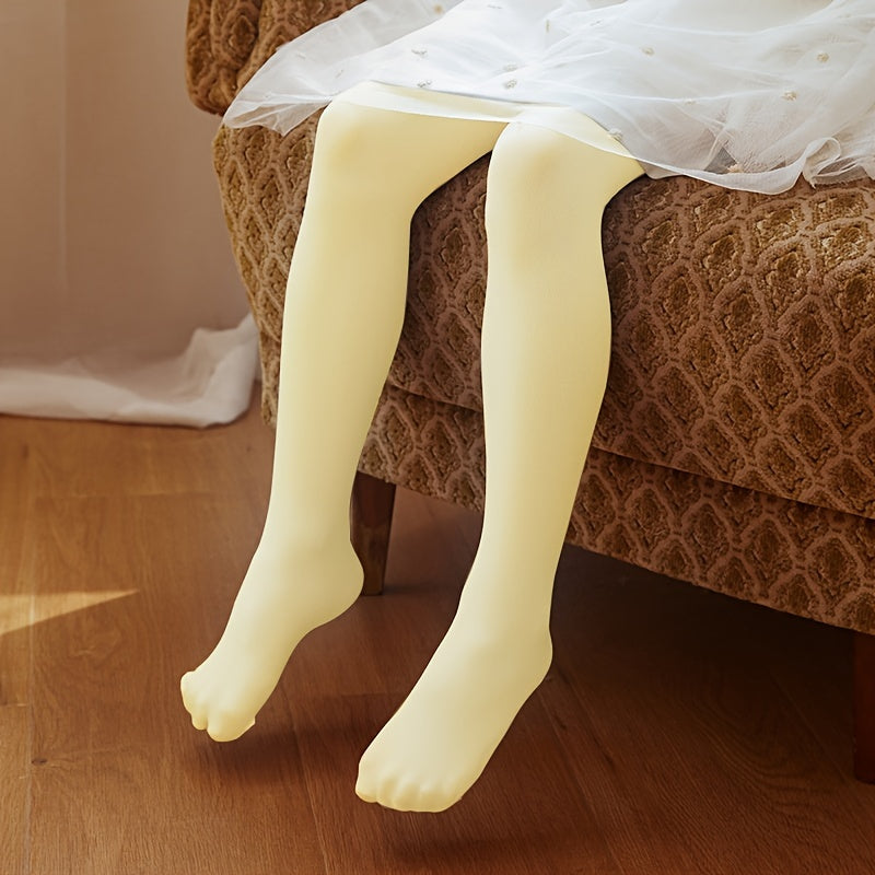 3 Pairs Girls Thin Breathable Pantyhose for School and Daily Wear
