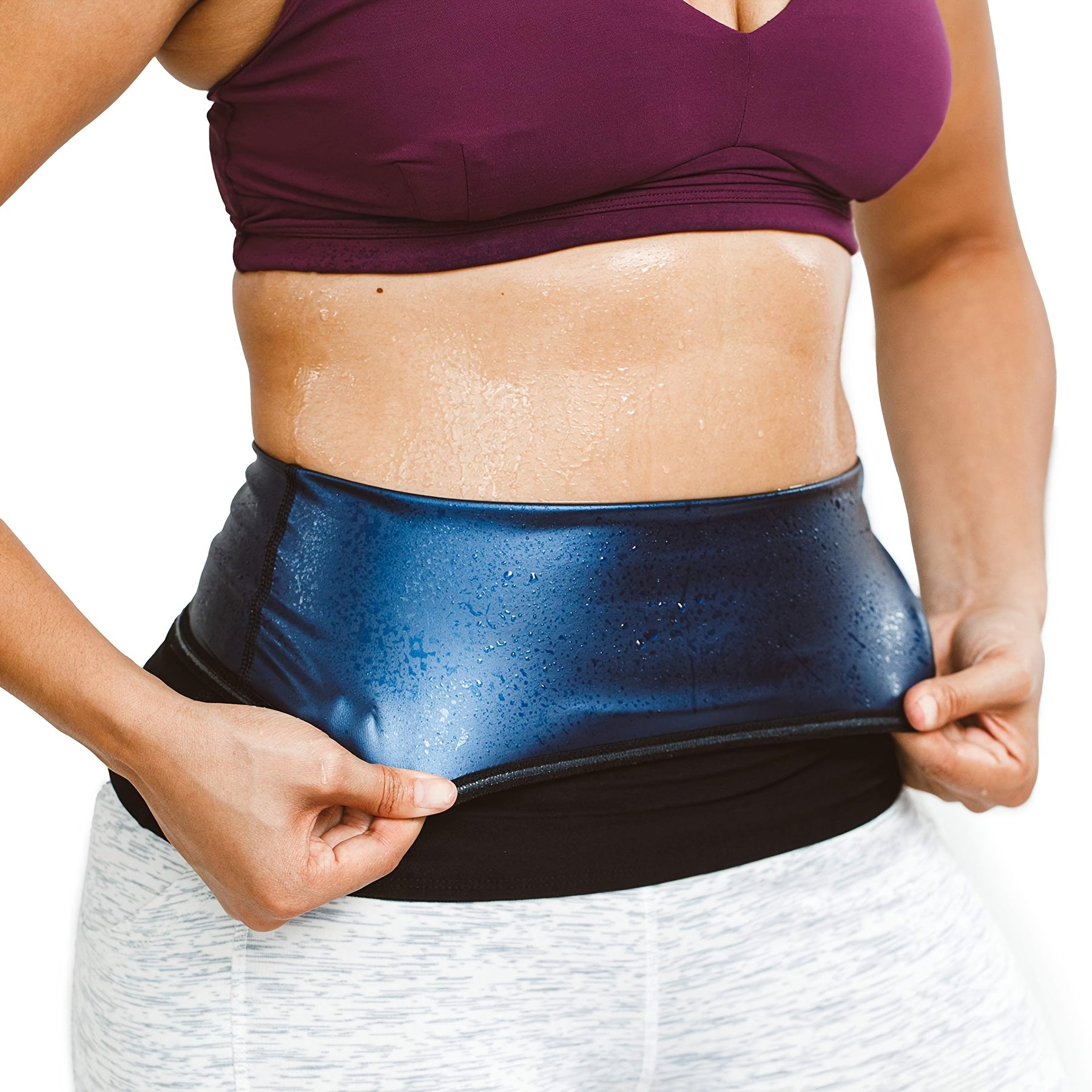 SCARBORO Waist Trainer Trimmer Belt Sauna Girdle Cincher Shaper