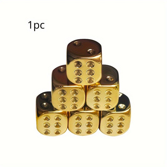 Solid Brass Dice Toy Club Bar Holiday Party Game Accessories