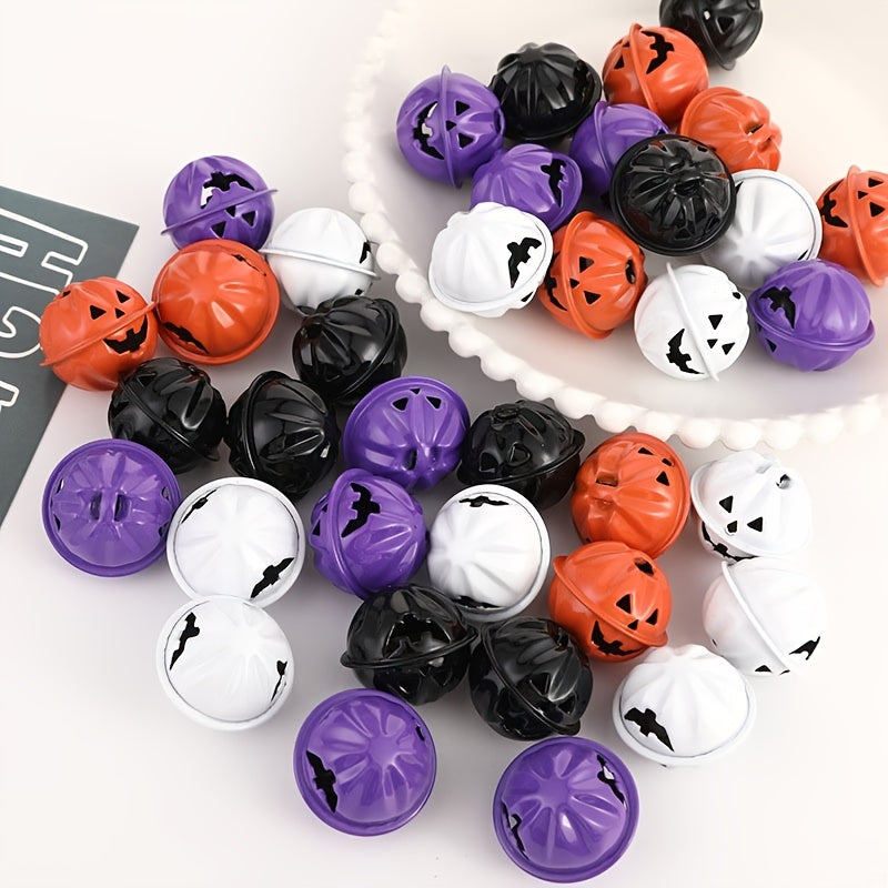 Halloween Funny Pumpkin Bell Pet Keychain DIY Jewelry Accessories Bag Hanger