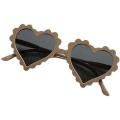 Kids Heart Shaped Sunglasses - Vintage Style