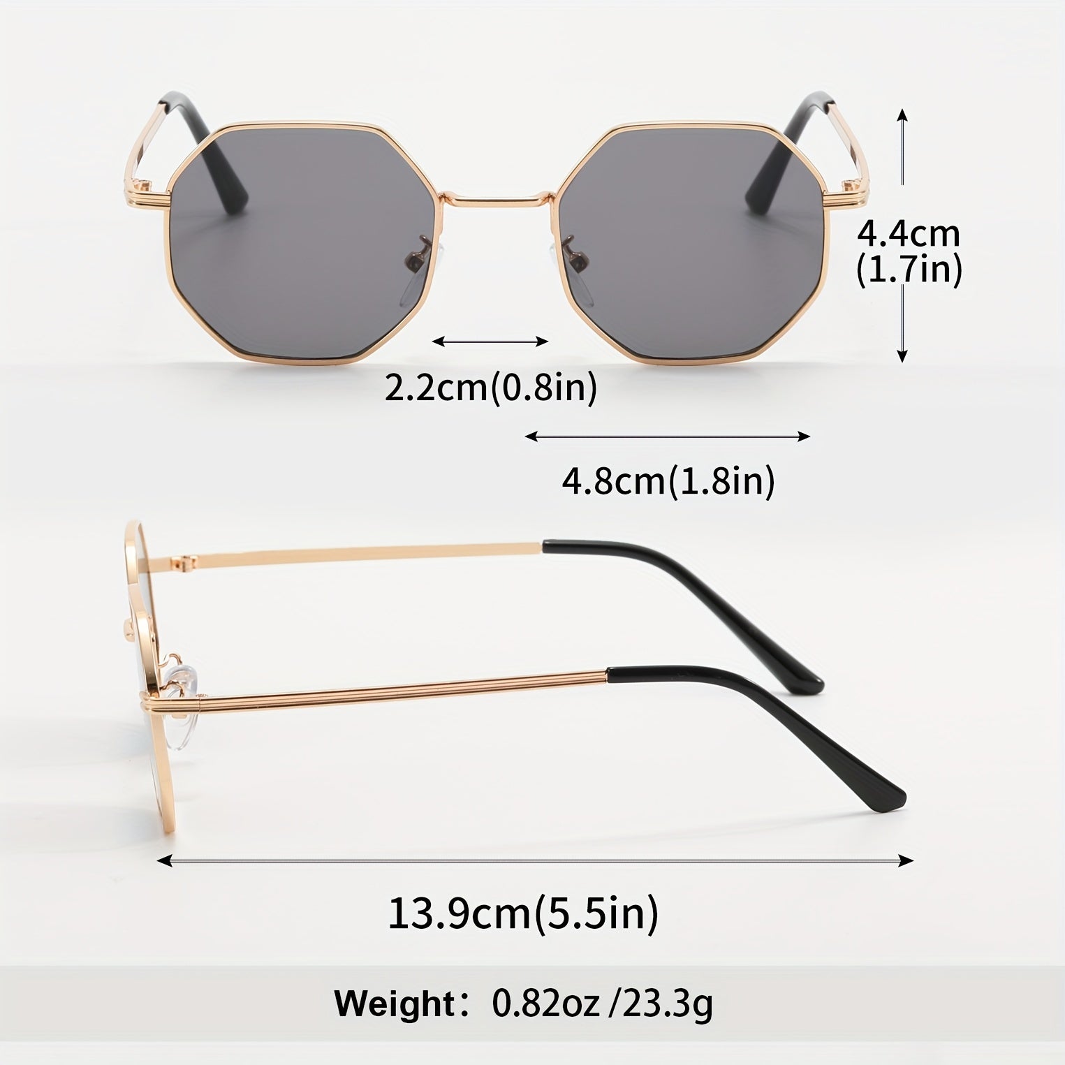Men's Small Frame Sunglasses UV Resistant Decorative Accessories