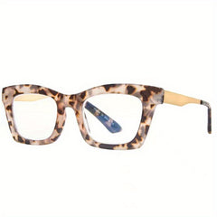 Metal Slingshot Anti Light Reading Glasses Classic Square Frame