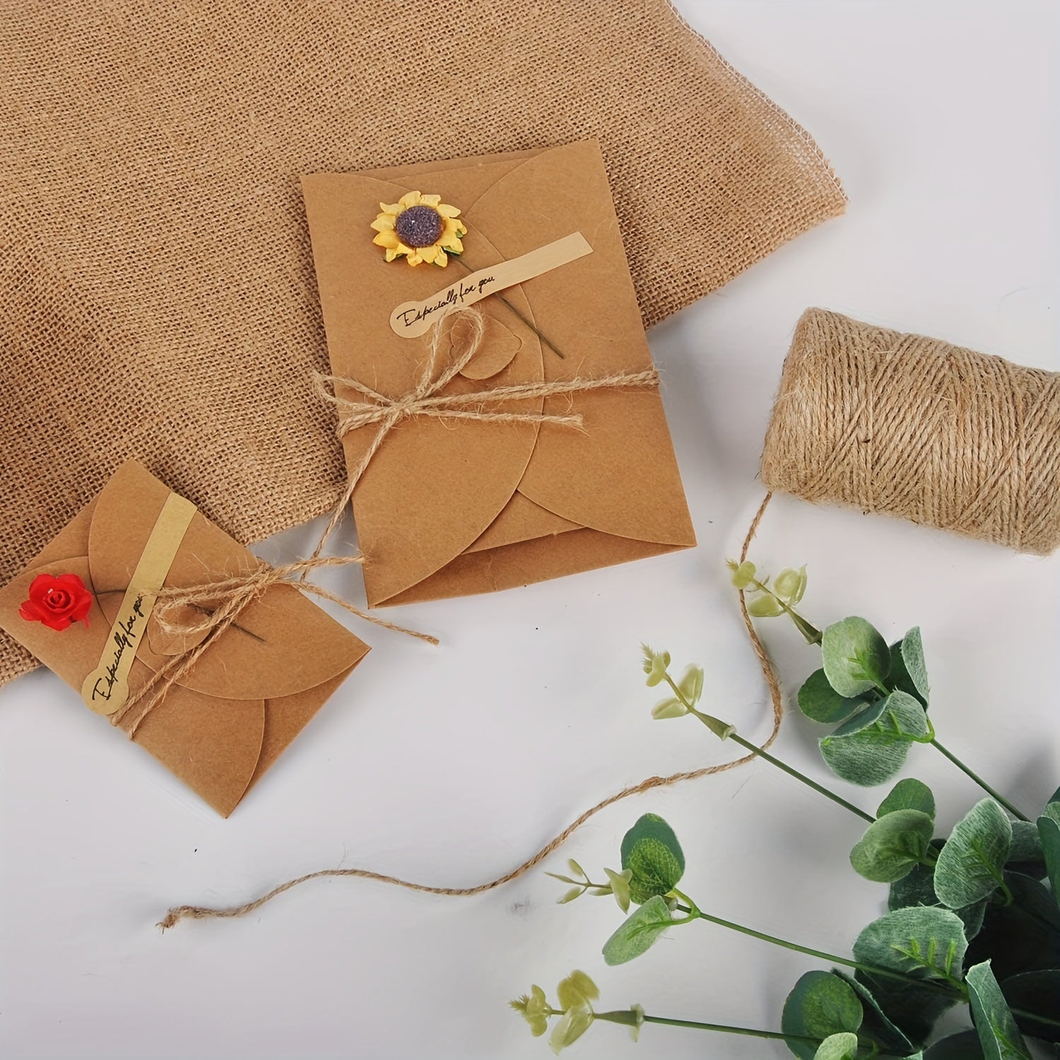 100m 2mm Jute Rope Twine DIY Craft Decoration Packaging Bundle Bottle Jar Wrappi