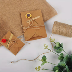 100m 2mm Jute Rope Twine DIY Craft Decoration Packaging Bundle Bottle Jar Wrappi