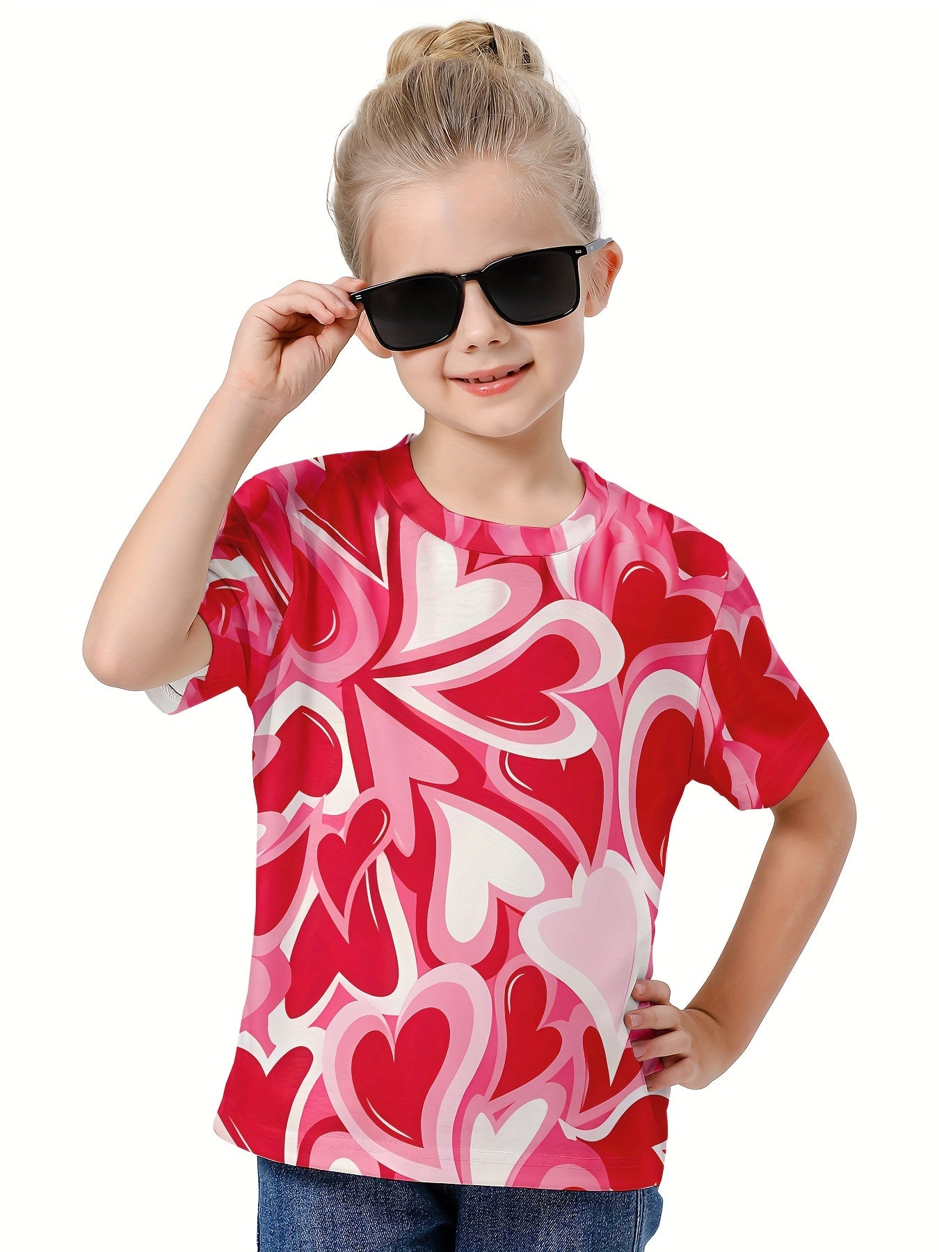 Tie Dye Clover Print 3D T-Shirt for Boys Girls Sports Gift
