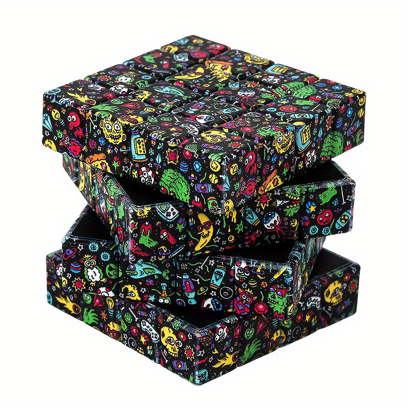 Creative Pattern Square Grinder Spice Crusher Herb Grinder Kitchen Supplies
