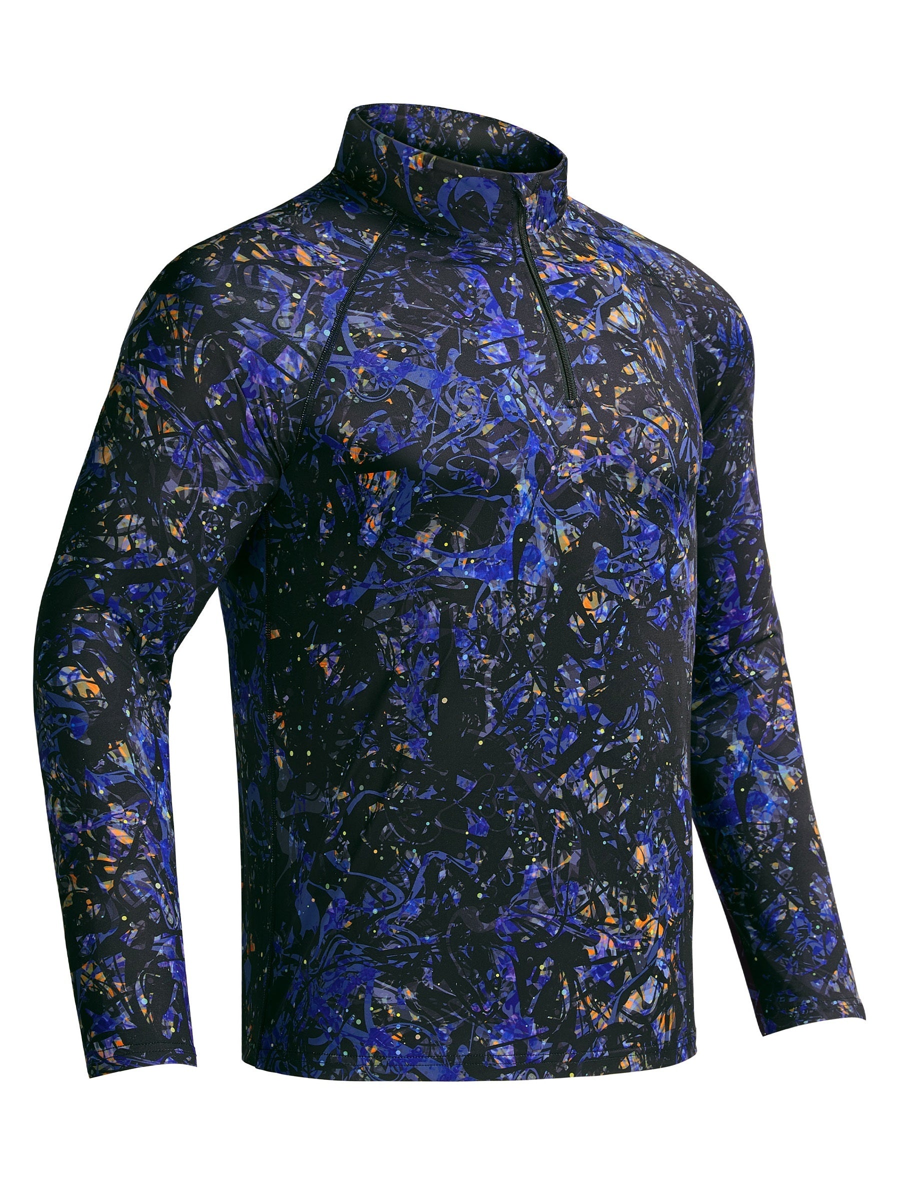 Men's Camo UPF 50 Sun Shirt Long Sleeve Quick Dry for Fishing