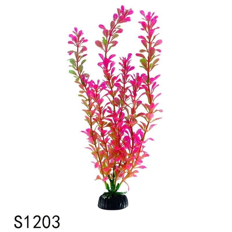 Plastic Aquarium Plant Bundle Artificial Fish Tank Decoration 11 8in
