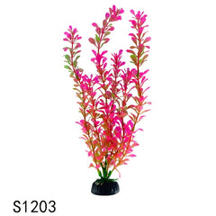 Plastic Aquarium Plant Bundle Artificial Fish Tank Decoration 11 8in