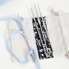 8pcs Small Sweater Needles Lace Crochet Needles DIY Wool Thread Weaving Needles