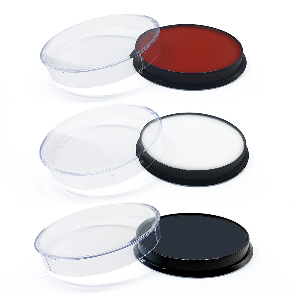 3 Colors Water-based Face & Body Paint Halloween Makeup