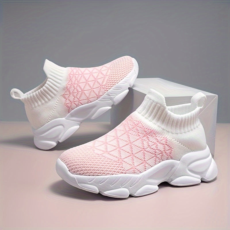 Boys Slip On Sock Shoes Non Slip Sneakers For Kids Outdoor Activities