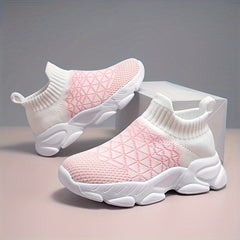 Boys Slip On Sock Shoes Non Slip Sneakers For Kids Outdoor Activities