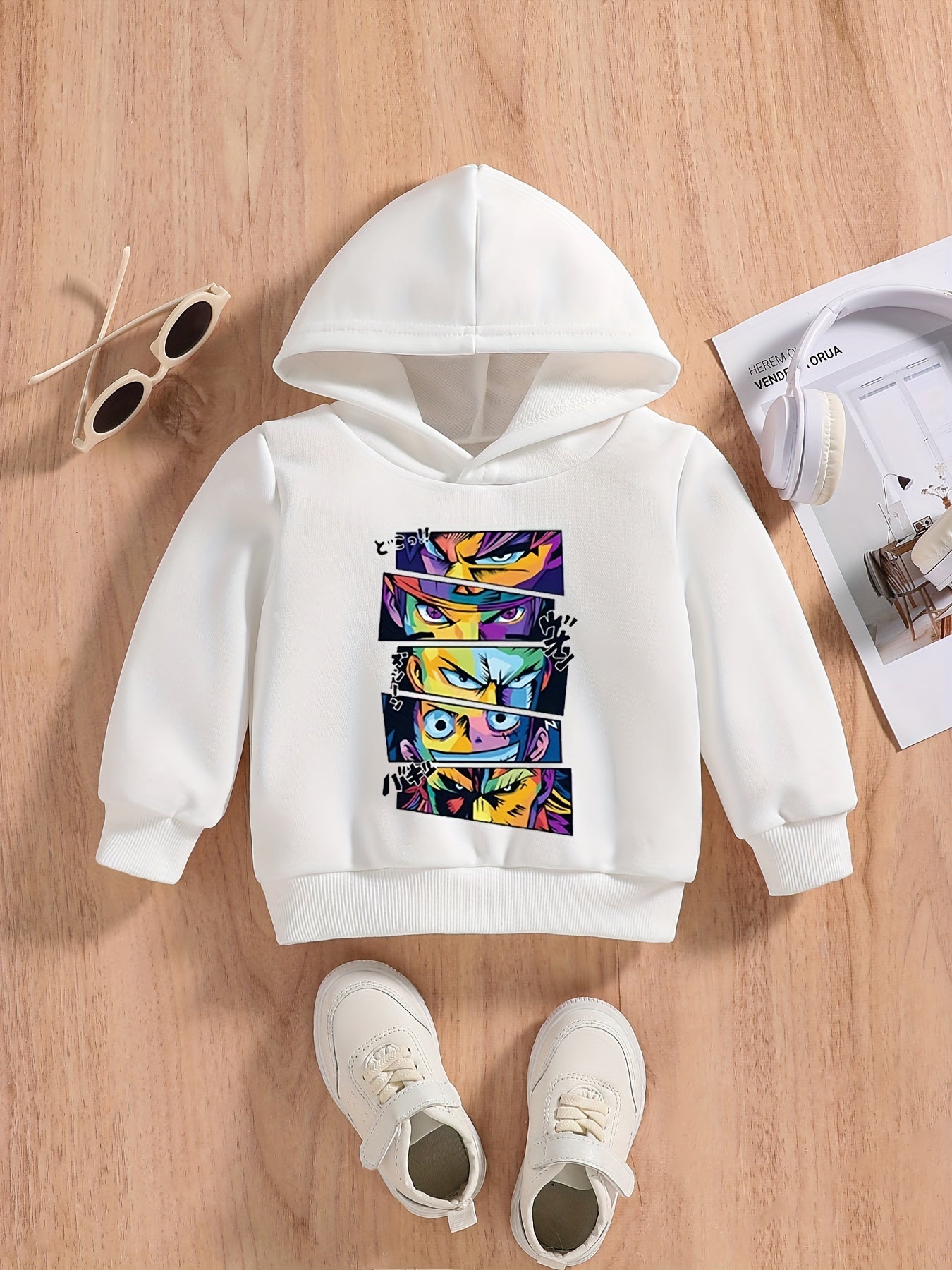 Anime Graphic Baby Boys Sweatshirt Hoodie