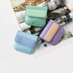 Mini Snap Button Coin Purse Storage Bag Portable Card Holder
