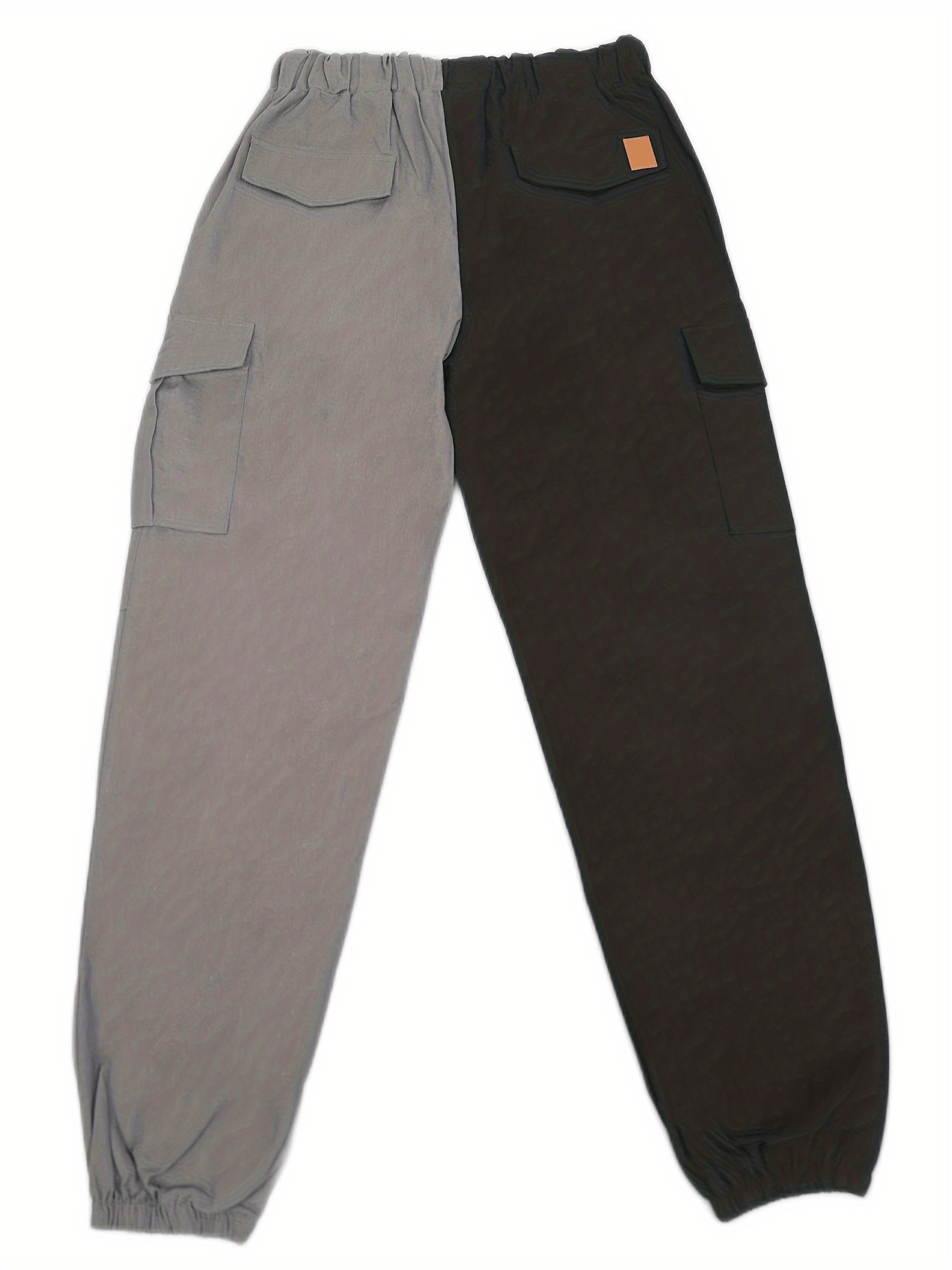 Men's Cargo Pants Stylish Block Drawstring Jogger Pants