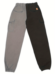 Men's Cargo Pants Stylish Block Drawstring Jogger Pants