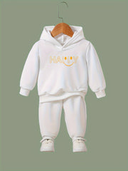 Smile & HAPPY 2pcs Activewear Sets Girls Comfy Sports Running Gift