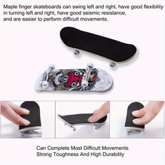 1pc 30mm Red Faced Fangs Finger Skateboard Toy
