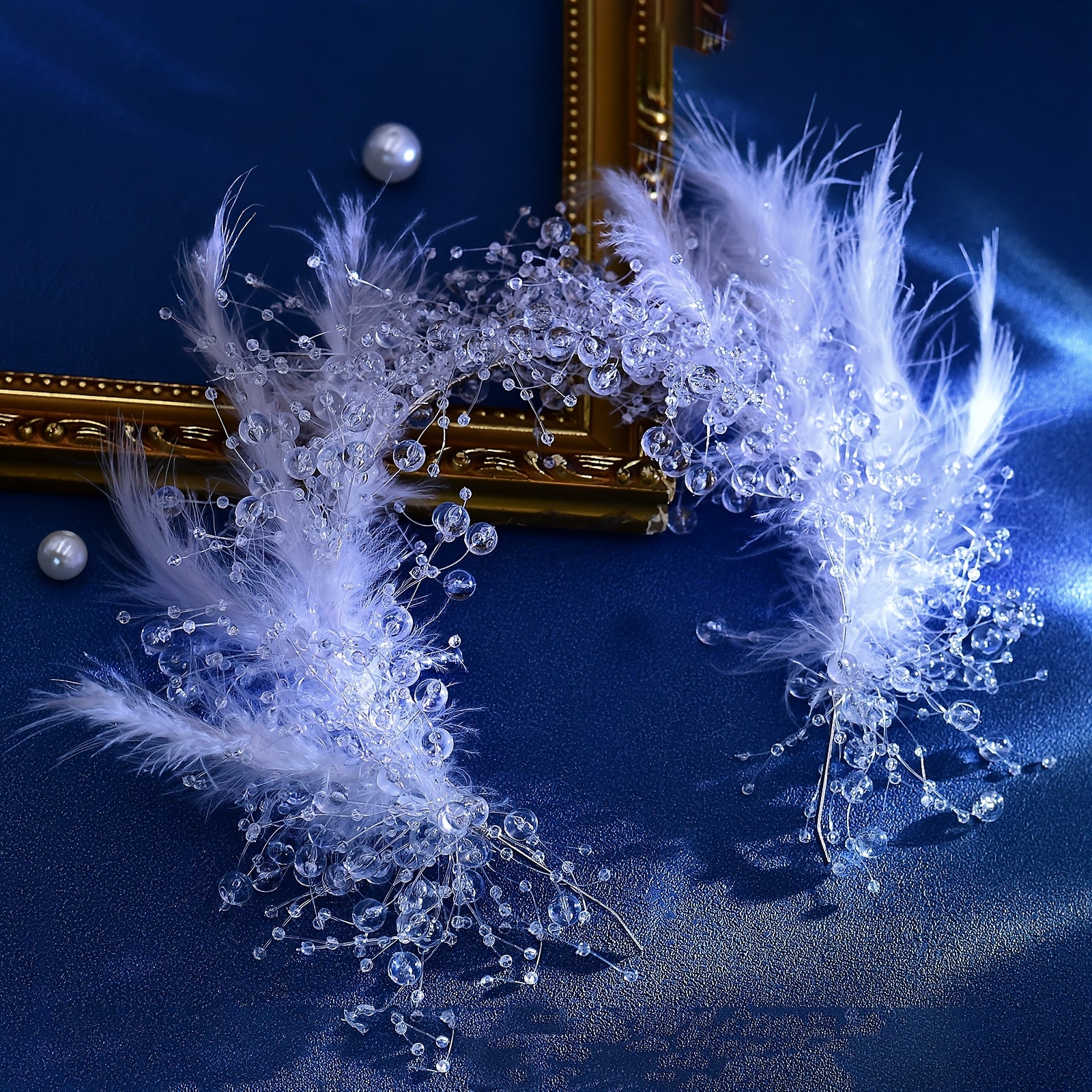 Crystal Headpiece Tassel Headband for Wedding Dress HP725