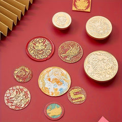 Dragon Brass Seal Stamp Head Fire Paint Brass Stamp Accessories