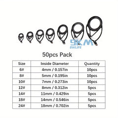 Fishing Rod Guides Repair Kit Heavy Duty Stainless Steel Fishing Tackle