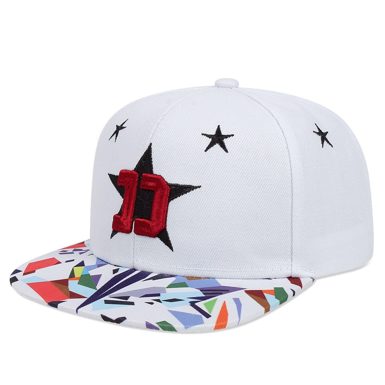 Embroidered D Star Men's Hip Hop Hat