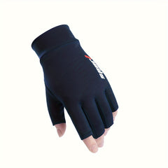 Summer Half Finger Ice Silk Cycling Gloves UV Resistant